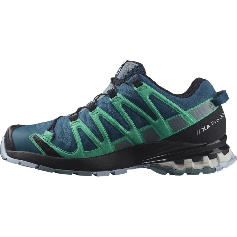 Sapatilhas Trail Running Salomon Xa Pro 3d V8 GTX Feminino Azuis Turquesa | PT H15768